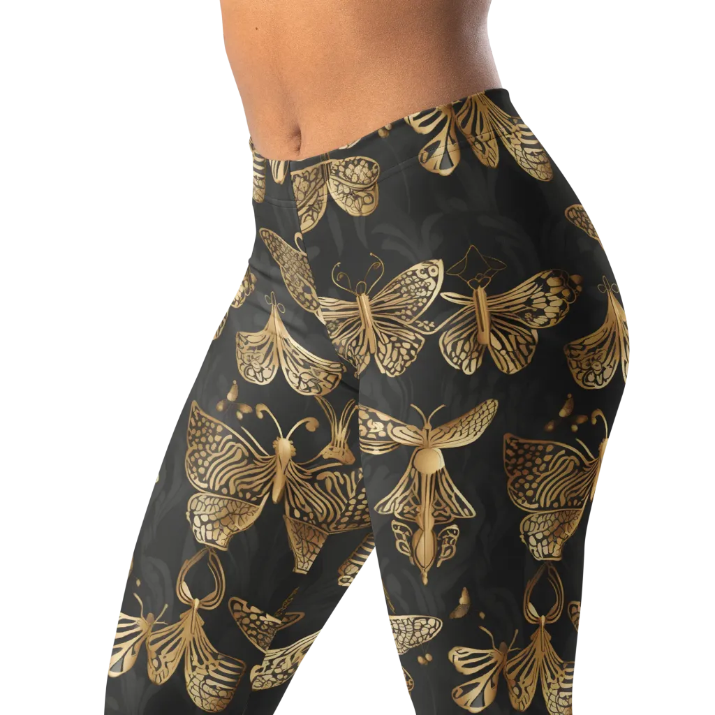 Gilded Moth Archive on Leggings — Left Front