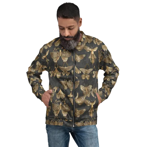 Gilded Moth Archive on a Bomber Jacket
