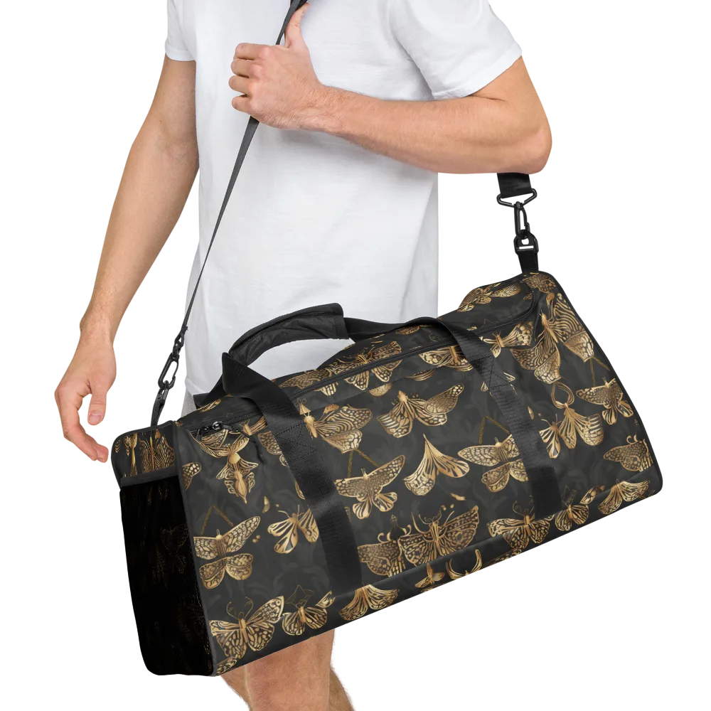 Gilded Moth Archive on Duffle Bag — Right Front