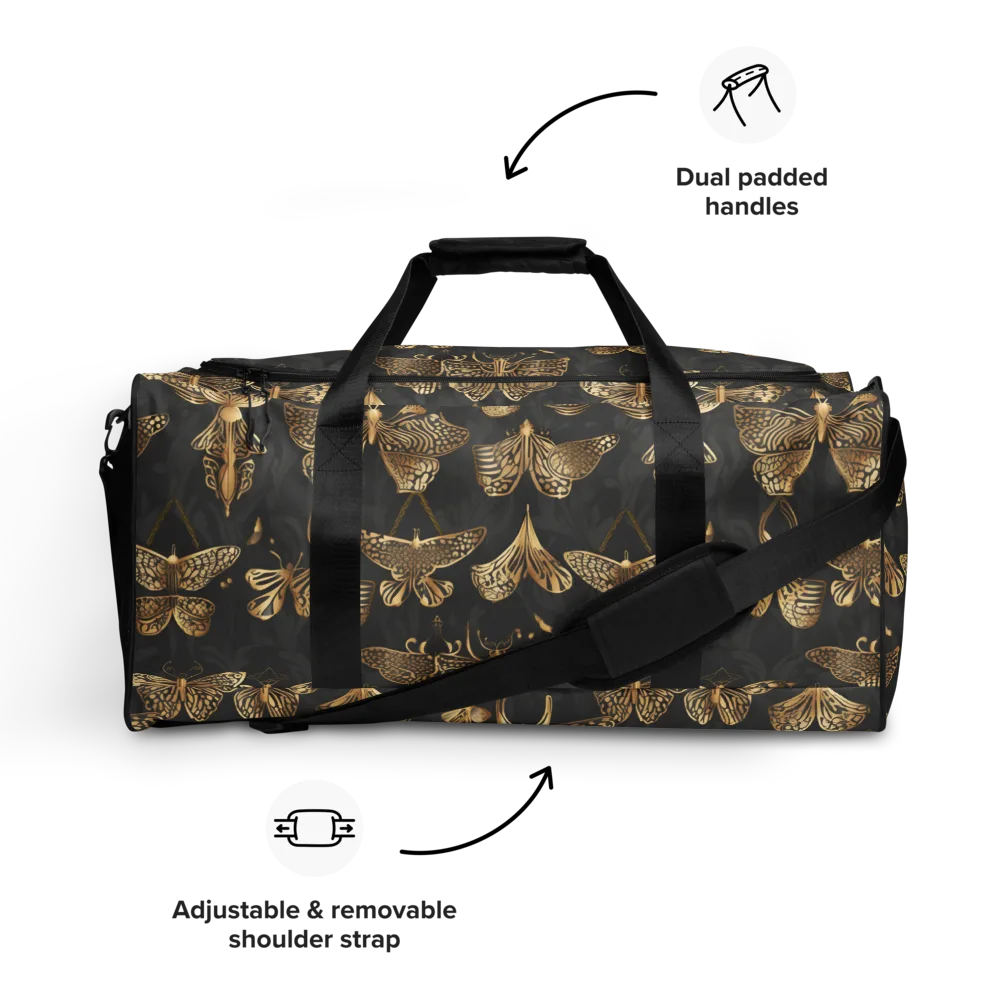 Gilded Moth Archive on Duffle Bag — Front