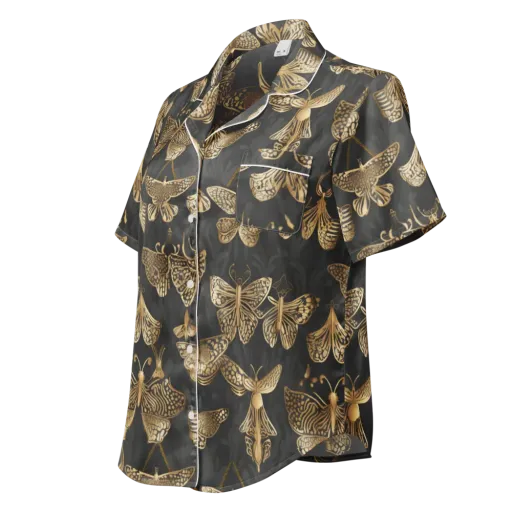 Gilded Moth Archive on a Women's Short Sleeve Pajama Top