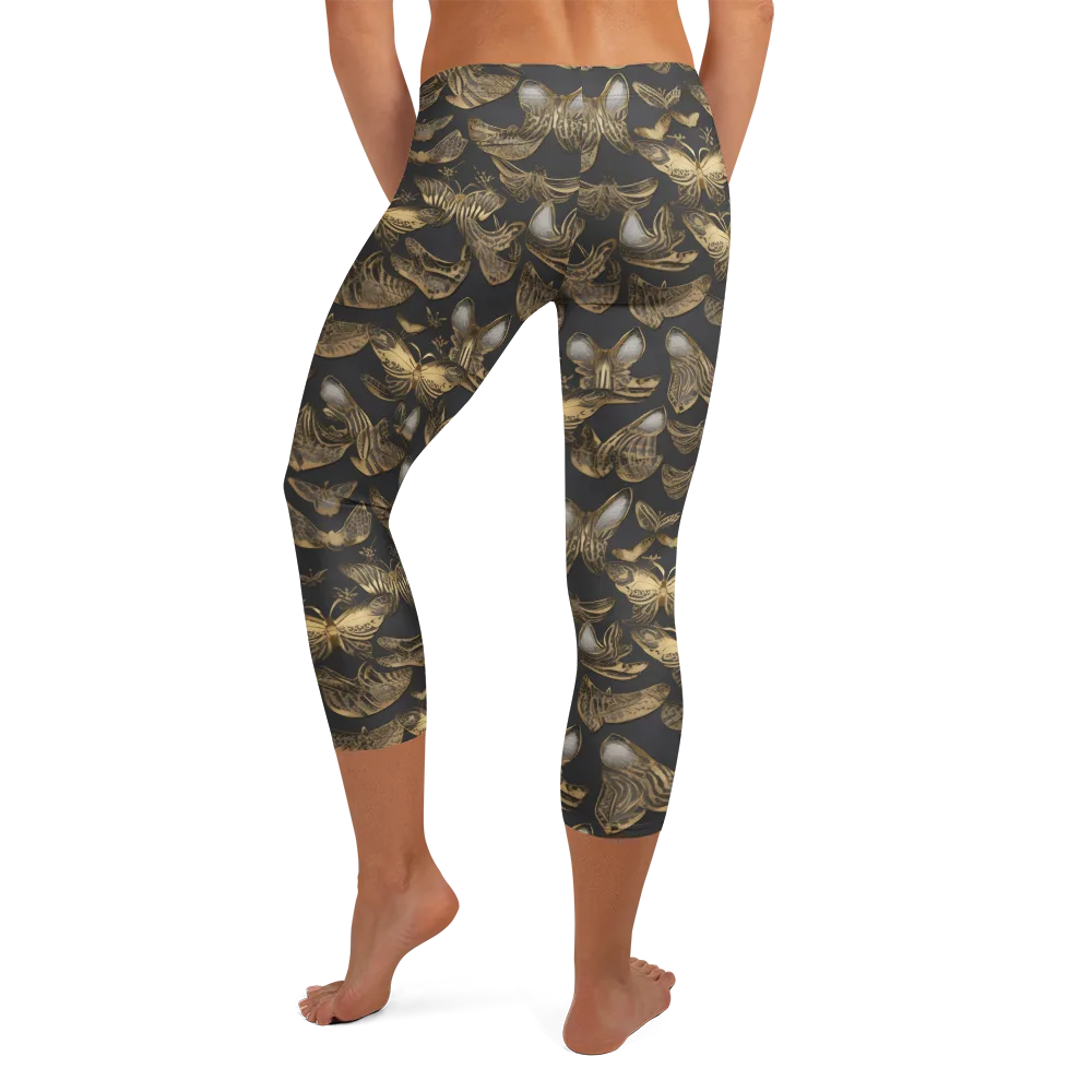 Gilded Moth on Capri Leggings — Back