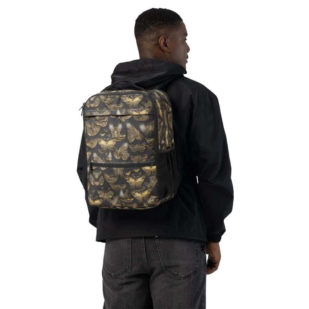 Gilded Moth on Utility Backpack — Back