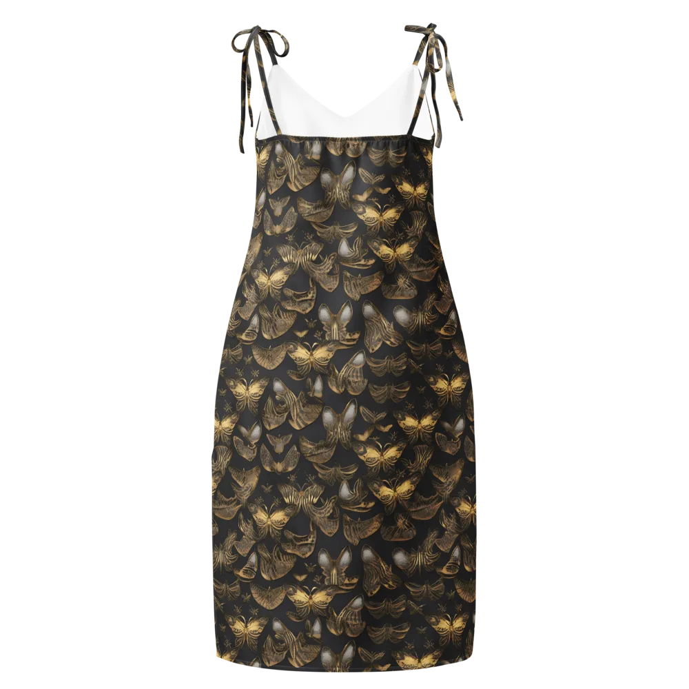Gilded Moth on Slip Dress — Back