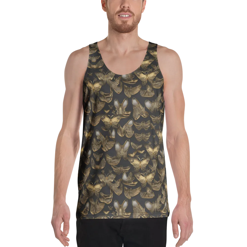 Gilded Moth on Men's Tank Top — Front