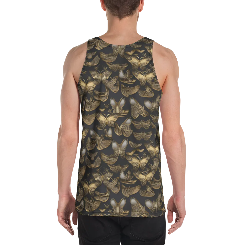 Gilded Moth on Men's Tank Top — Back