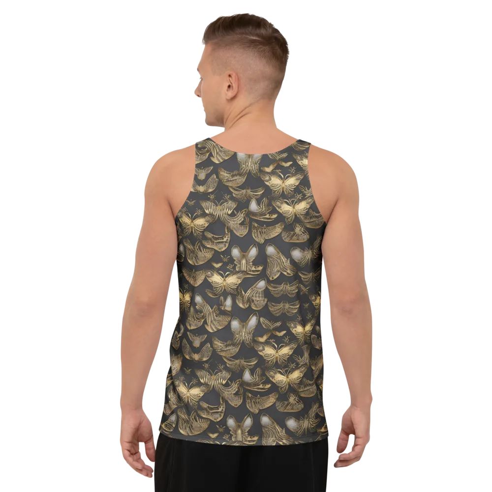 Gilded Moth on Men's Tank Top — Back