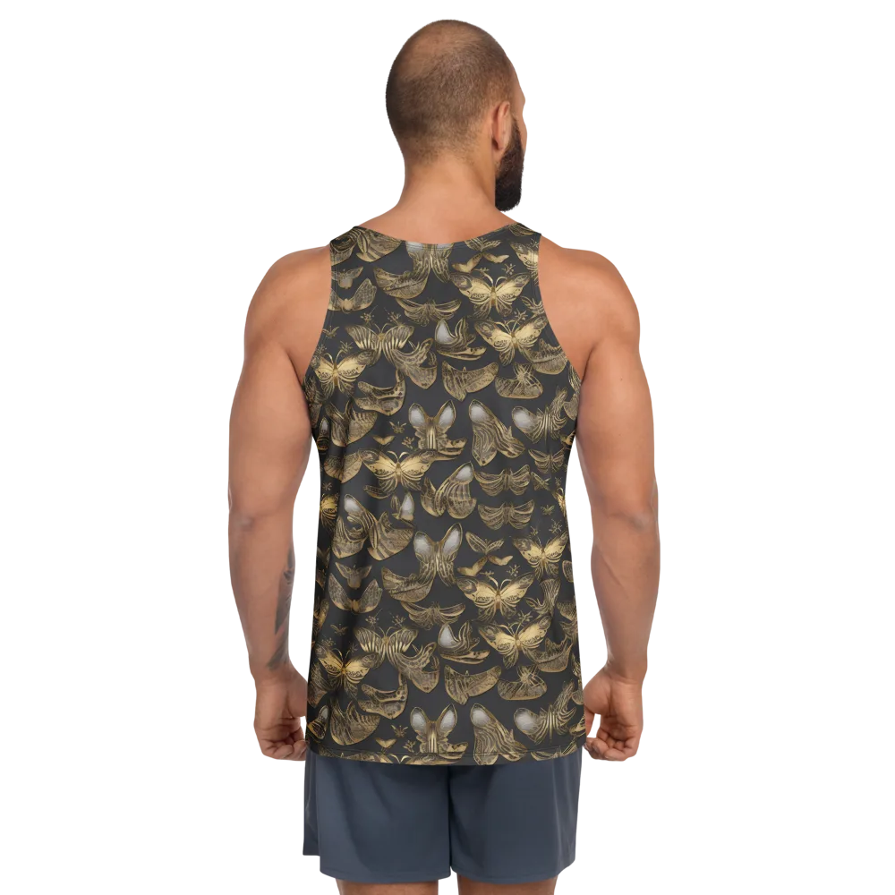 Gilded Moth on Men's Tank Top — Back