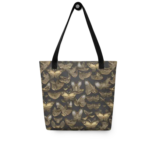 Gilded Moth on a Tote Bag
