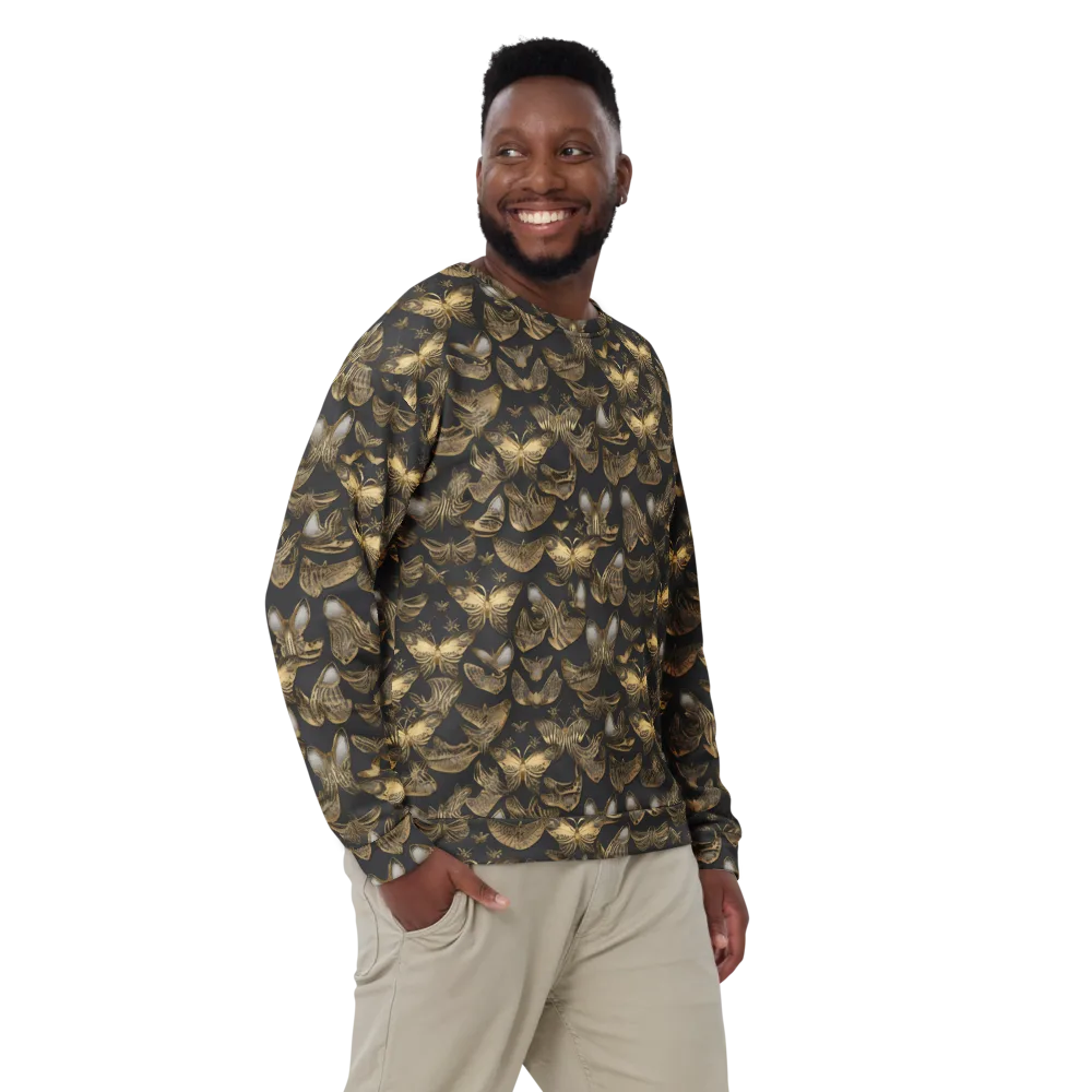 Gilded Moth on Sweatshirt — Front
