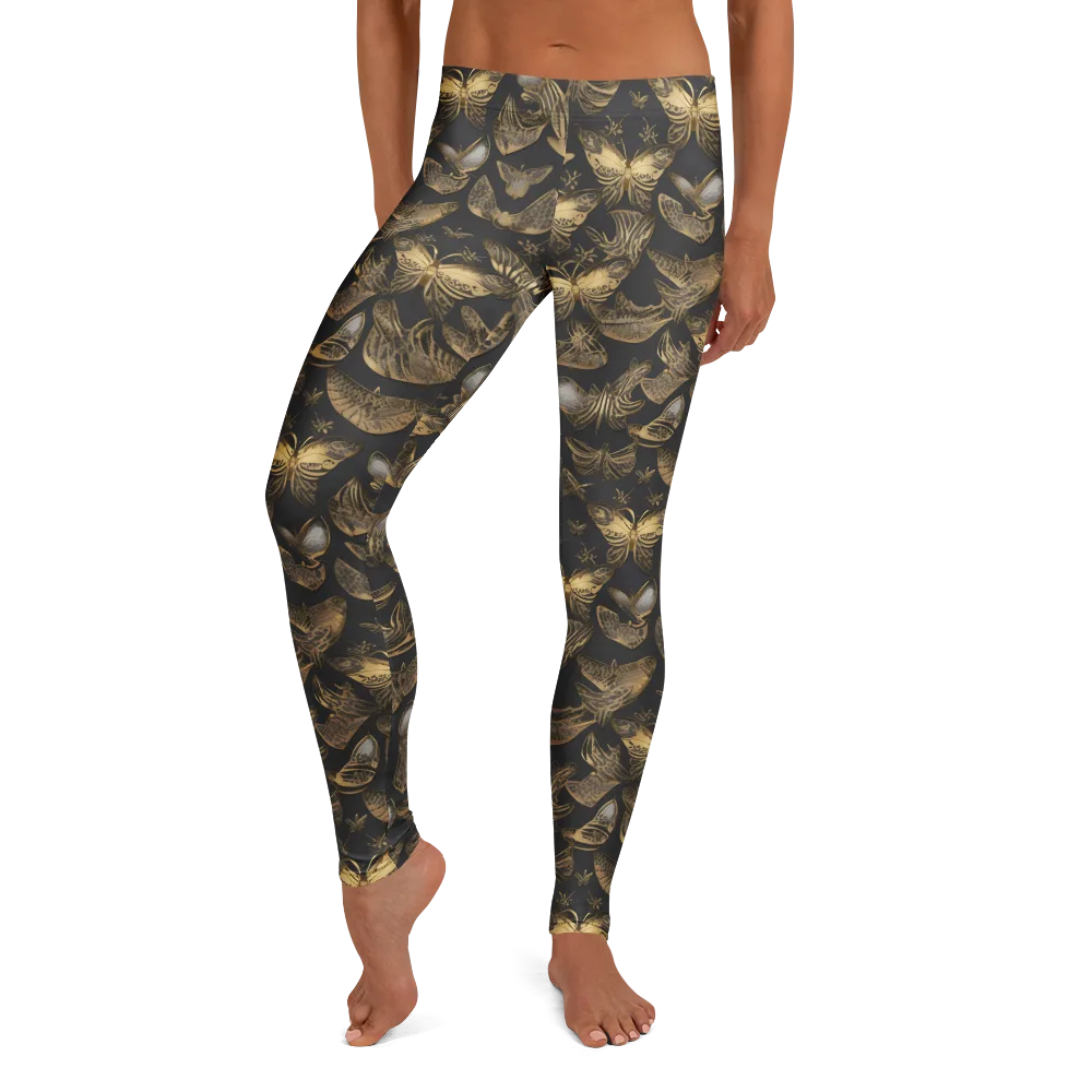 Gilded Moth on Leggings — Front