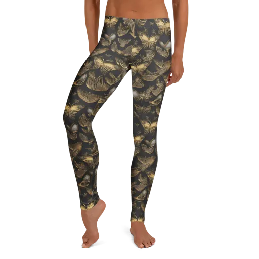 Gilded Moth on a Leggings