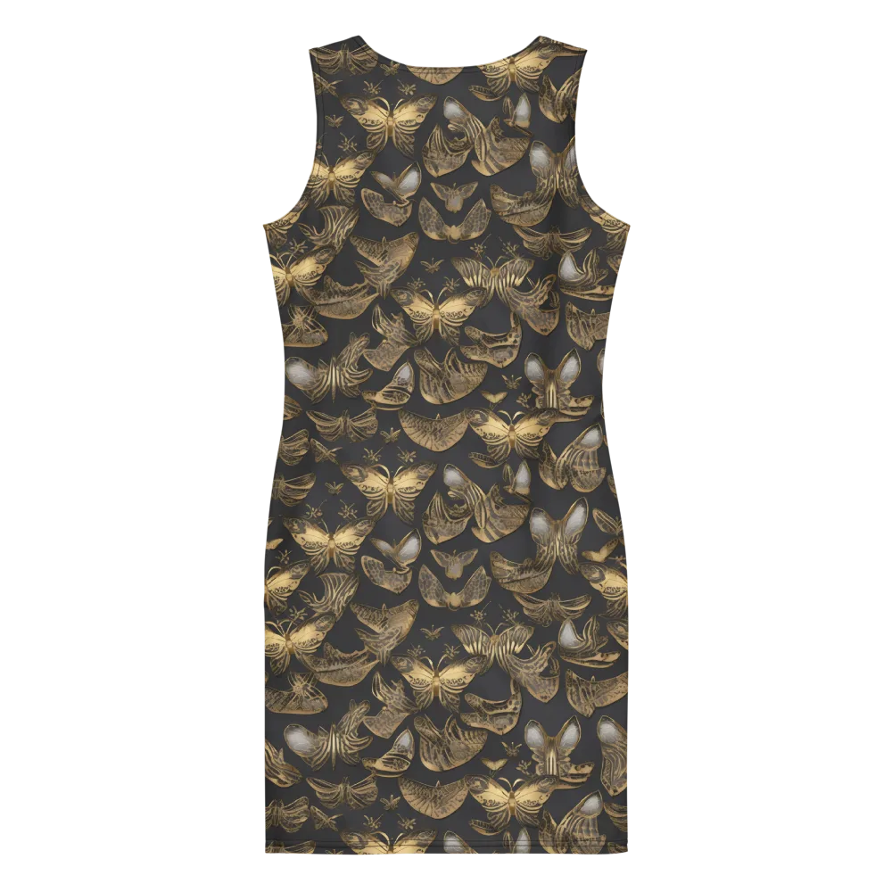 Gilded Moth on Bodycon Dress — Back