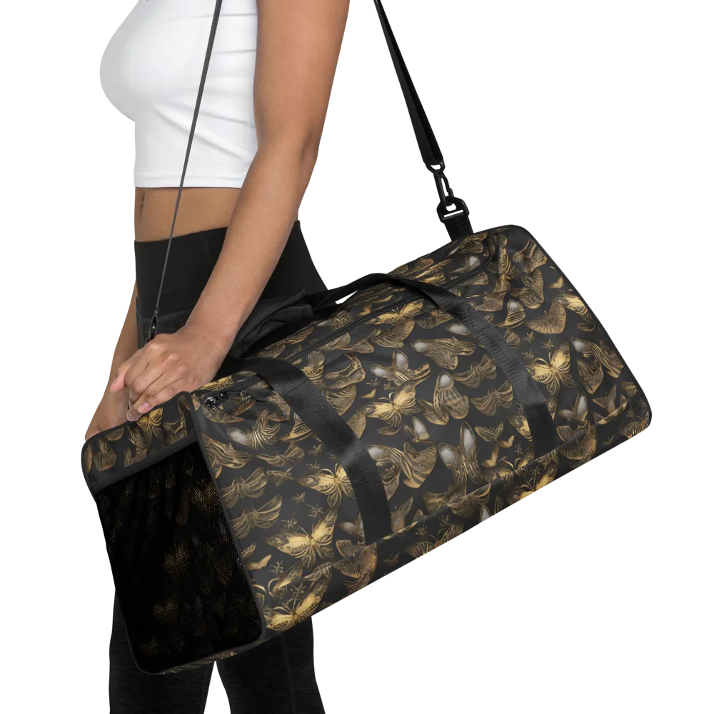 Gilded Moth on Duffle Bag — Front
