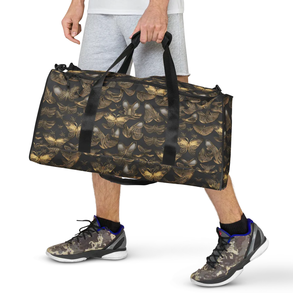 Gilded Moth on Duffle Bag — Front
