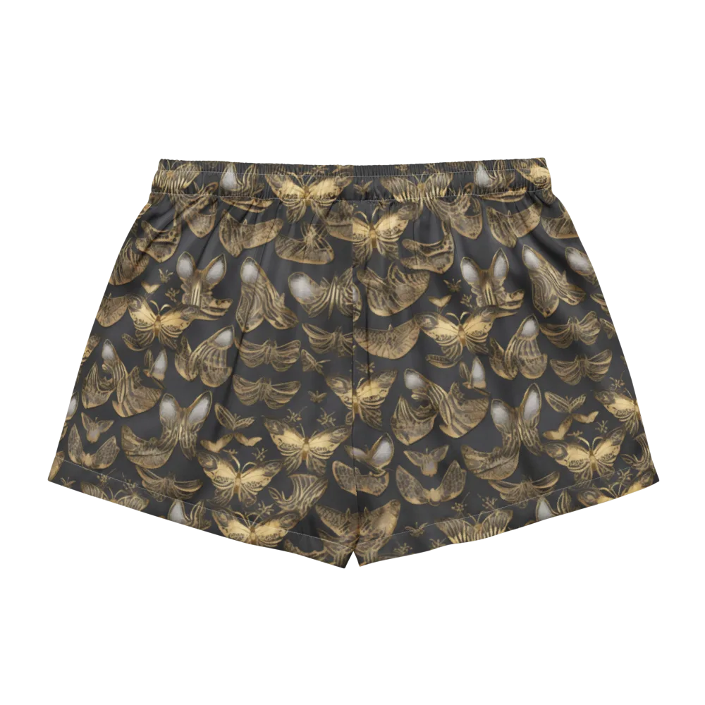 Gilded Moth on Women's Pajama Shorts — Back