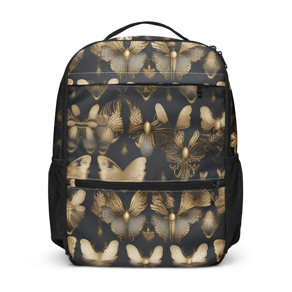 Gilded Moth Nocturne on Utility Backpack — Front