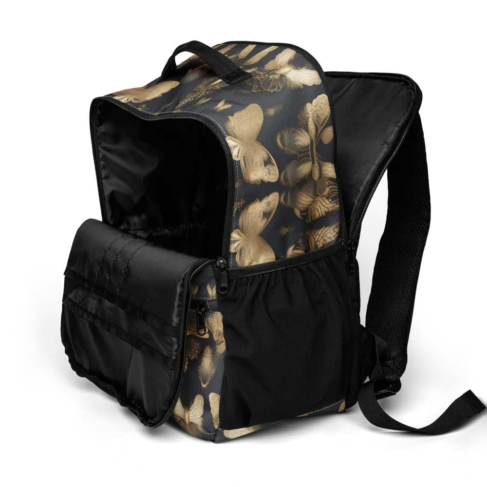 Gilded Moth Nocturne on Utility Backpack — Product details 2