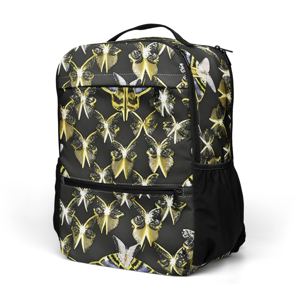 Nocturne Moths on Utility Backpack — Left Front