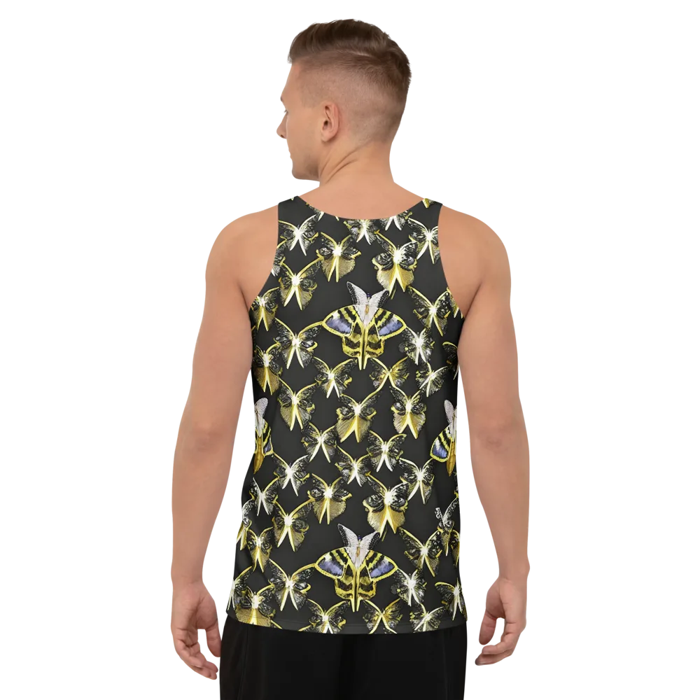 Nocturne Moths on Men's Tank Top — Back
