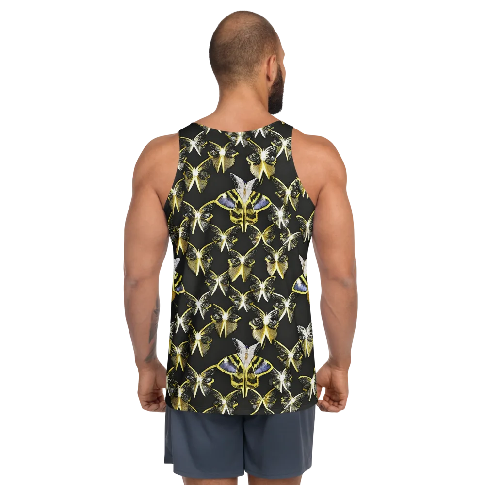 Nocturne Moths on Men's Tank Top — Back