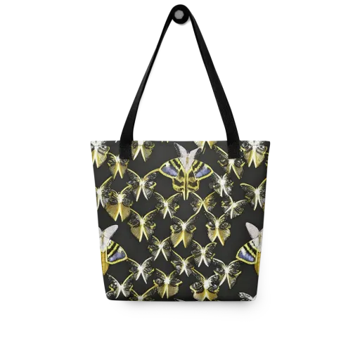 Nocturne Moths on a Tote Bag