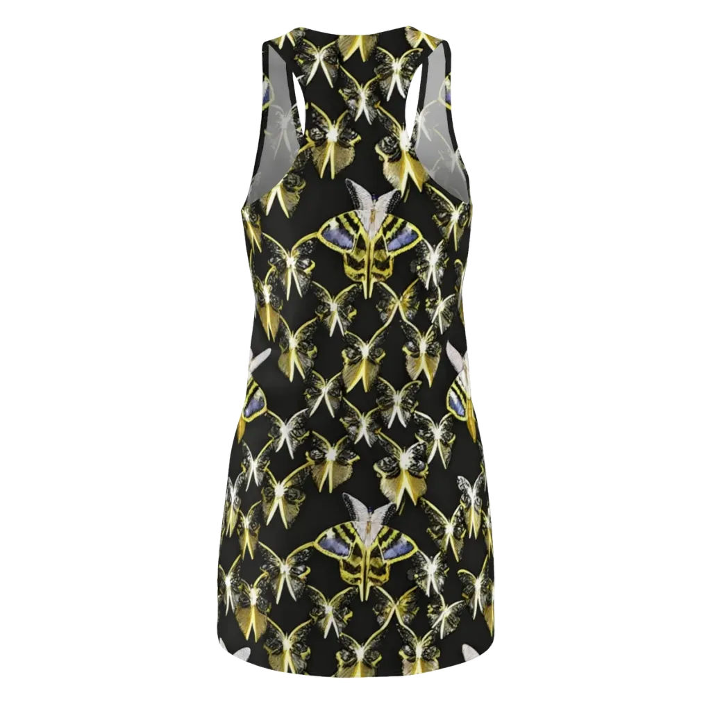 Nocturne Moths on Racerback Dress — Back