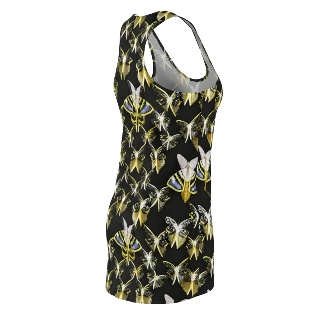 Nocturne Moths on Racerback Dress — Back Side