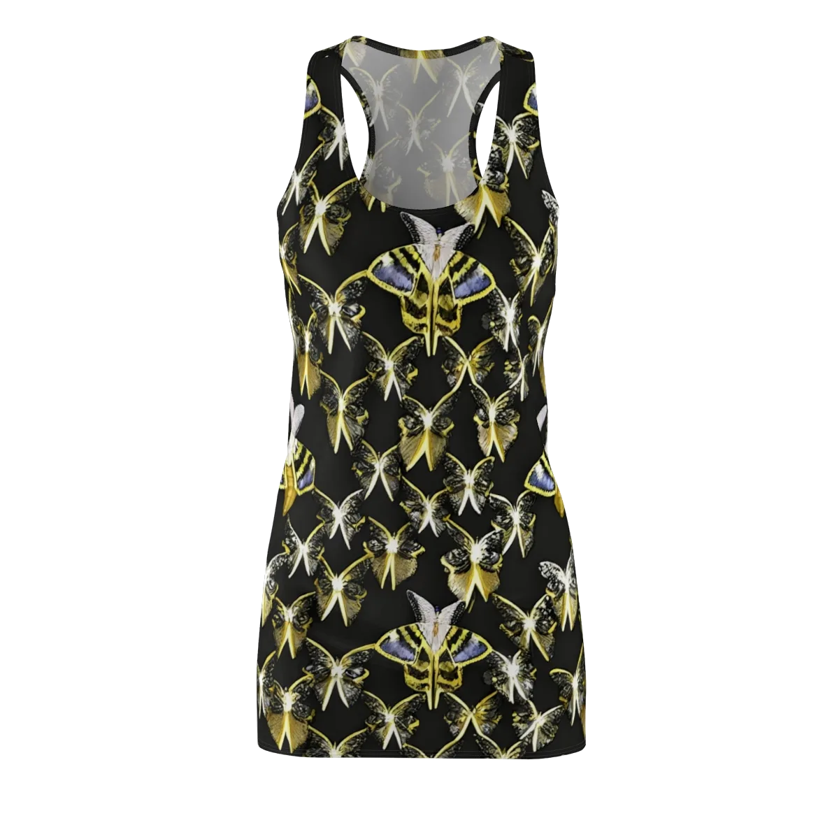 Nocturne Moths on Racerback Dress — Front
