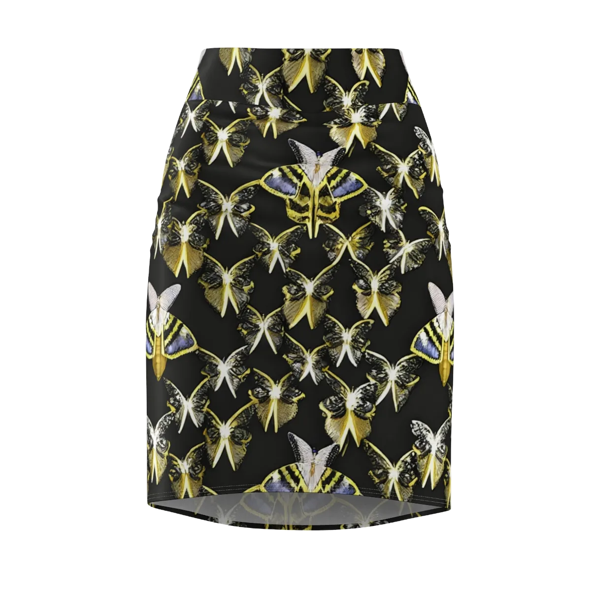 Nocturne Moths on Pencil Skirt — Front