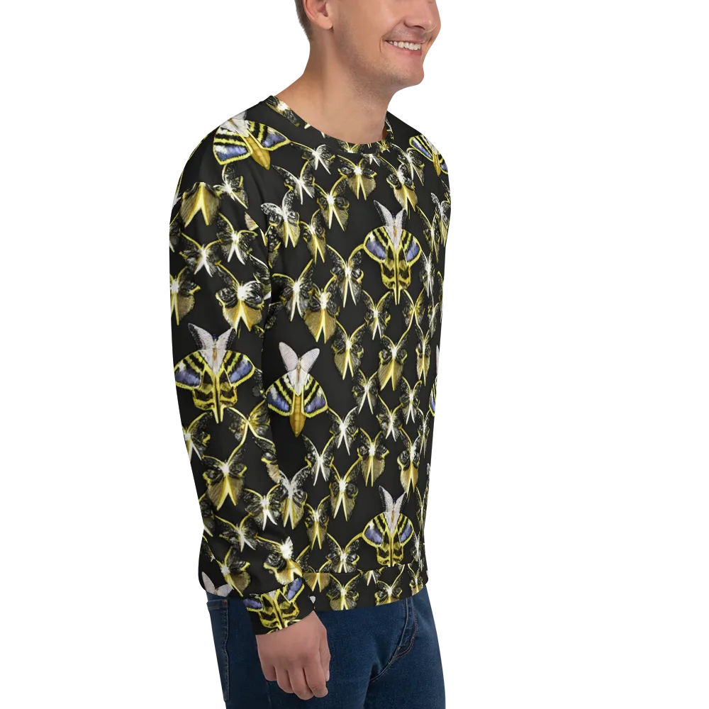 Nocturne Moths on Sweatshirt — Right Front