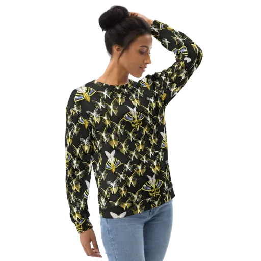 Nocturne Moths on a Sweatshirt