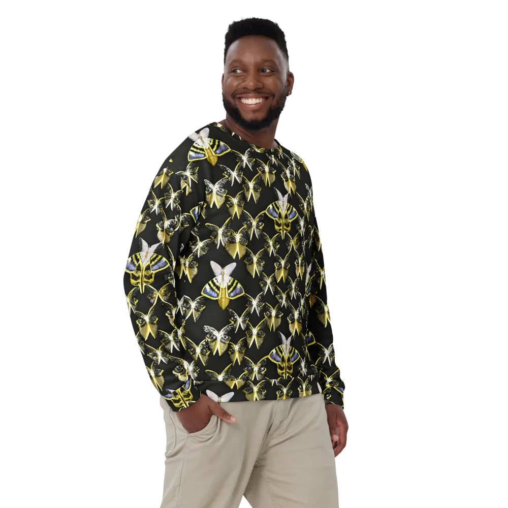 Nocturne Moths on Sweatshirt — Front