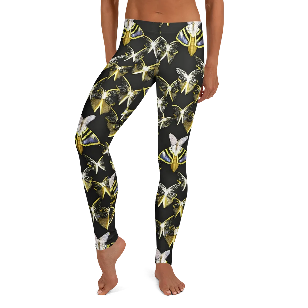 Nocturne Moths on Leggings — Front