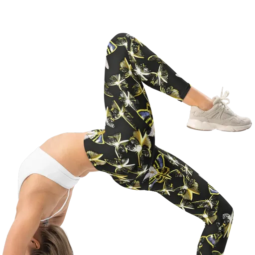 Nocturne Moths on a Leggings