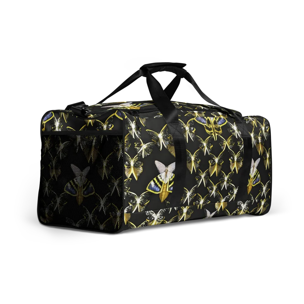 Nocturne Moths on Duffle Bag — Right Front