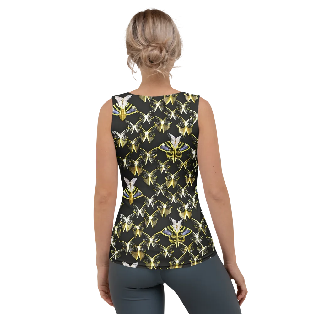 Nocturne Moths on Women's Tank Top — Back