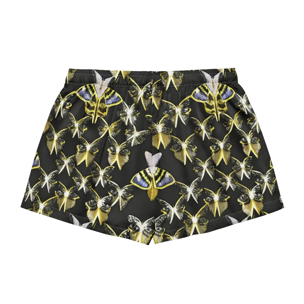 Nocturne Moths on Women's Pajama Shorts — Back