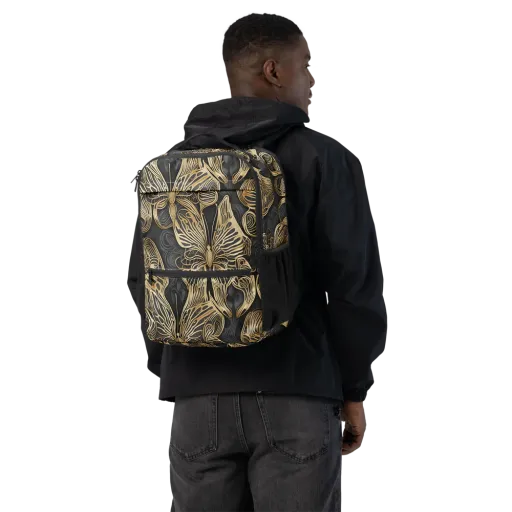 Gilded Metamorphosis on a Utility Backpack