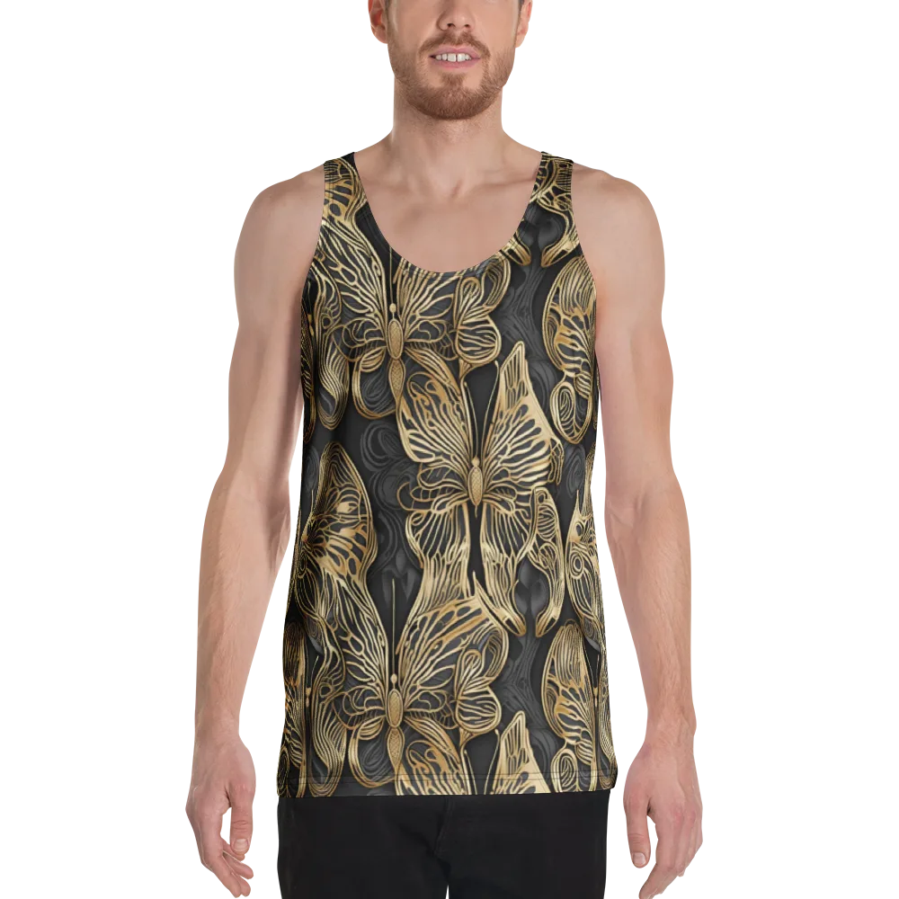 Gilded Metamorphosis on Men's Tank Top — Front