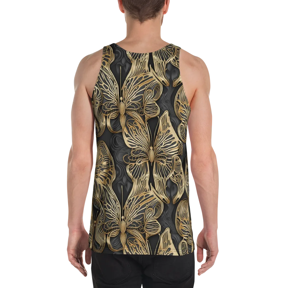 Gilded Metamorphosis on Men's Tank Top — Back