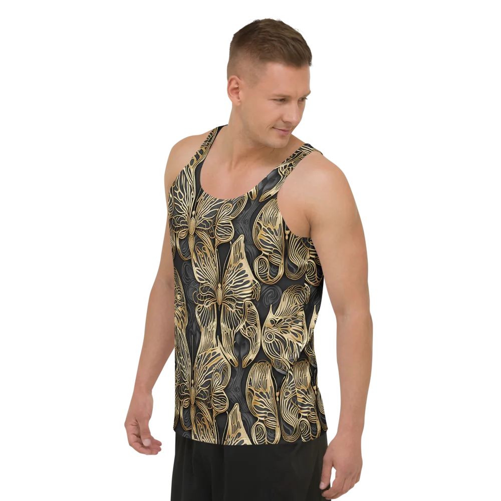 Gilded Metamorphosis on Men's Tank Top — Left Front