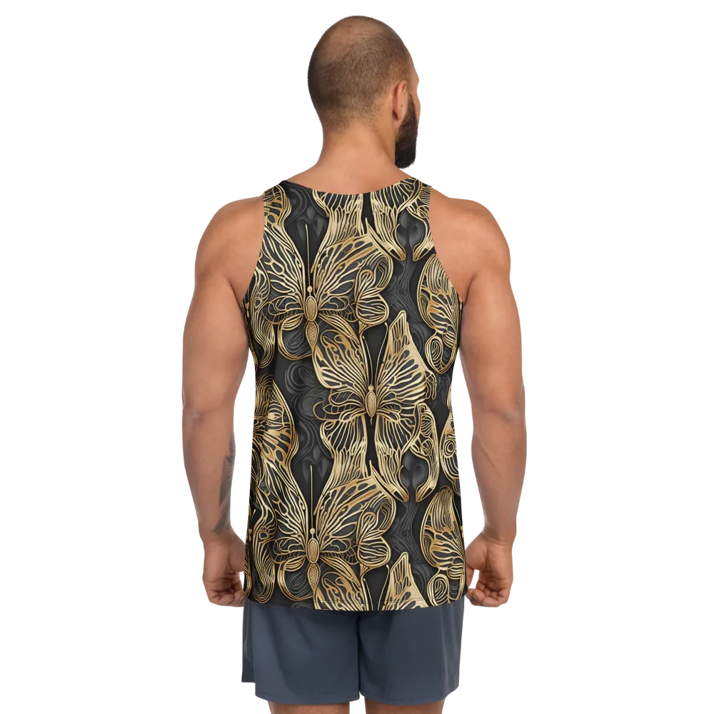 Gilded Metamorphosis on Men's Tank Top — Back