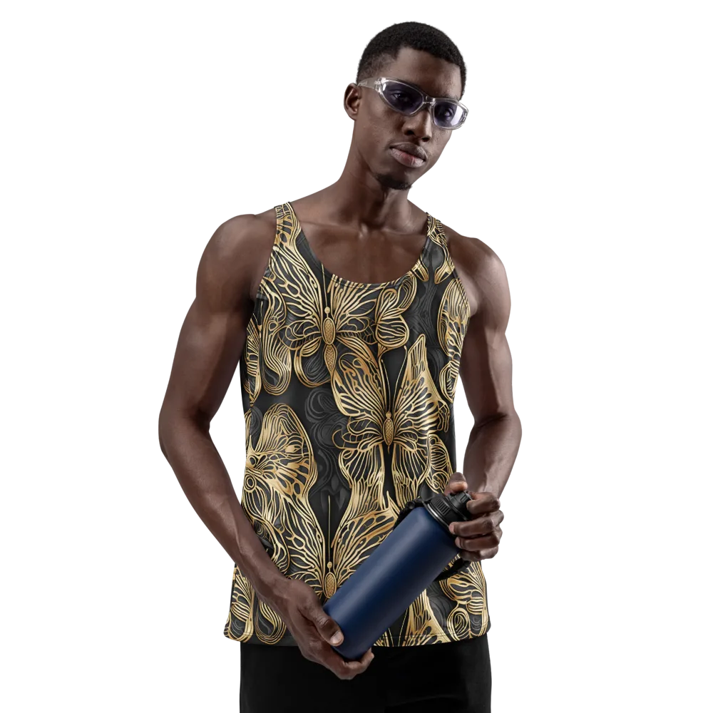 Gilded Metamorphosis on Men's Tank Top — Front