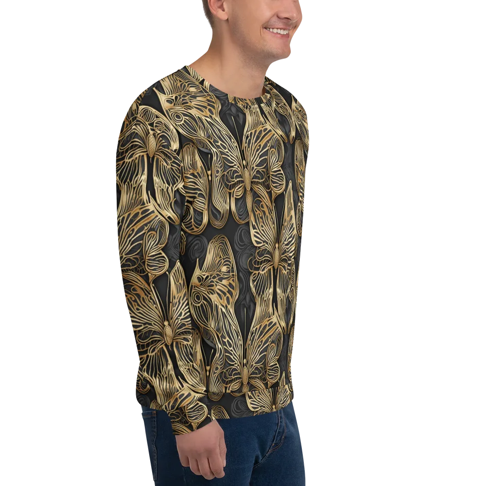 Gilded Metamorphosis on Sweatshirt — Right Front