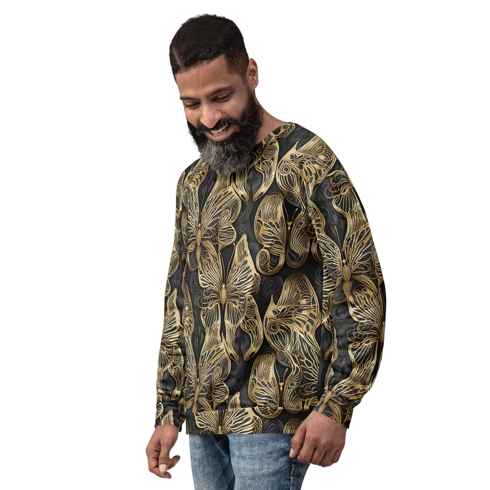 Gilded Metamorphosis on Sweatshirt — Left Front