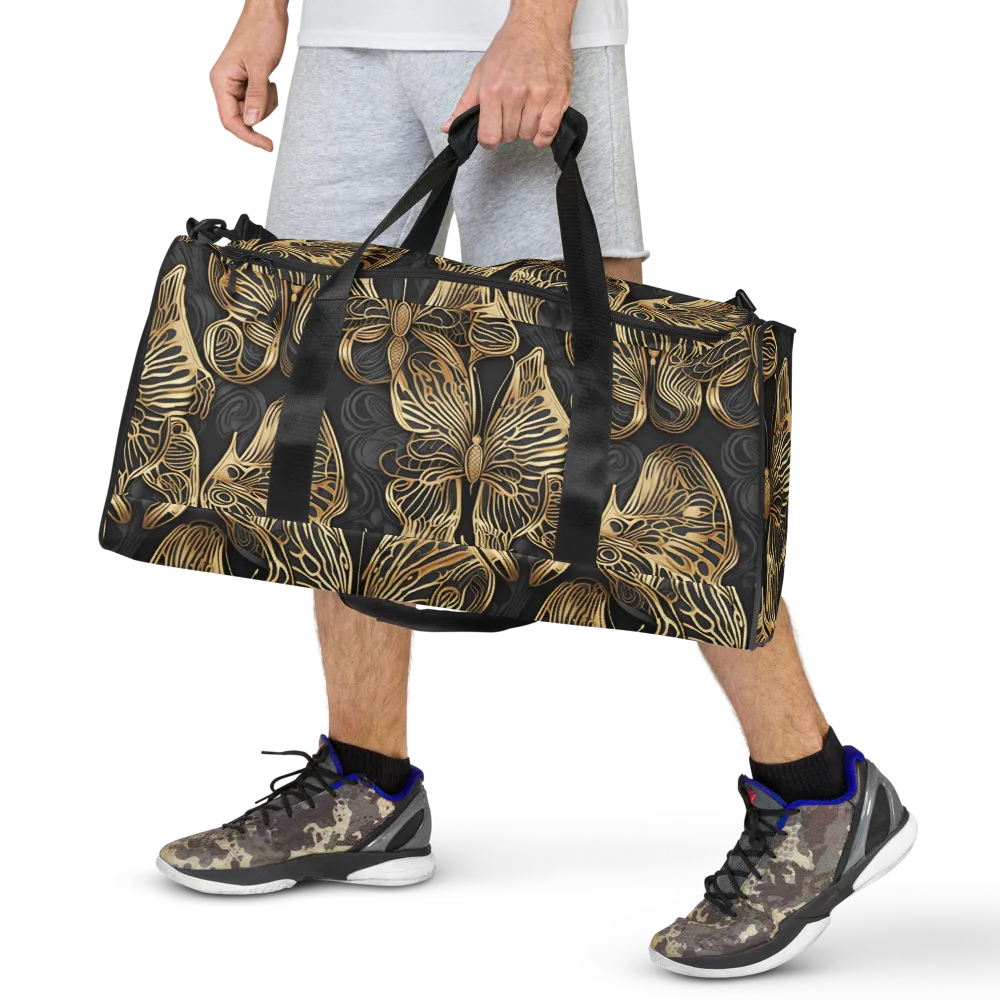 Gilded Metamorphosis on Duffle Bag — Front