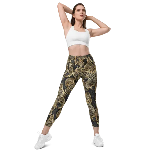 Gilded Metamorphosis on a Leggings with Pockets