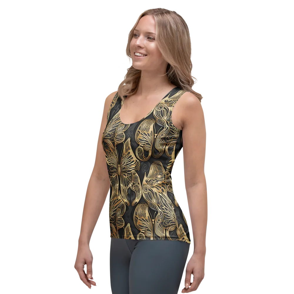 Gilded Metamorphosis on Women's Tank Top — Left Front