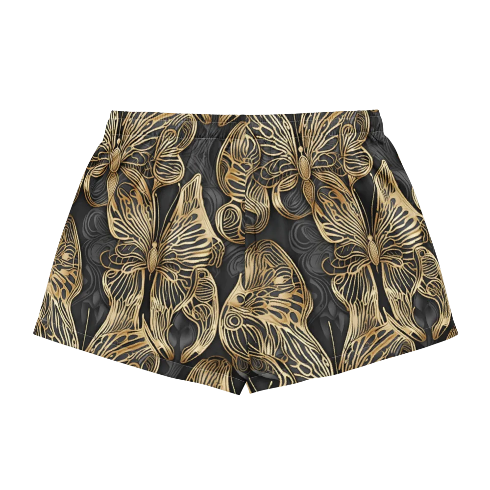 Gilded Metamorphosis on Women's Pajama Shorts — Back
